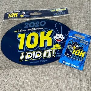 Disney Marathon Weekend 2020 pin and magnet